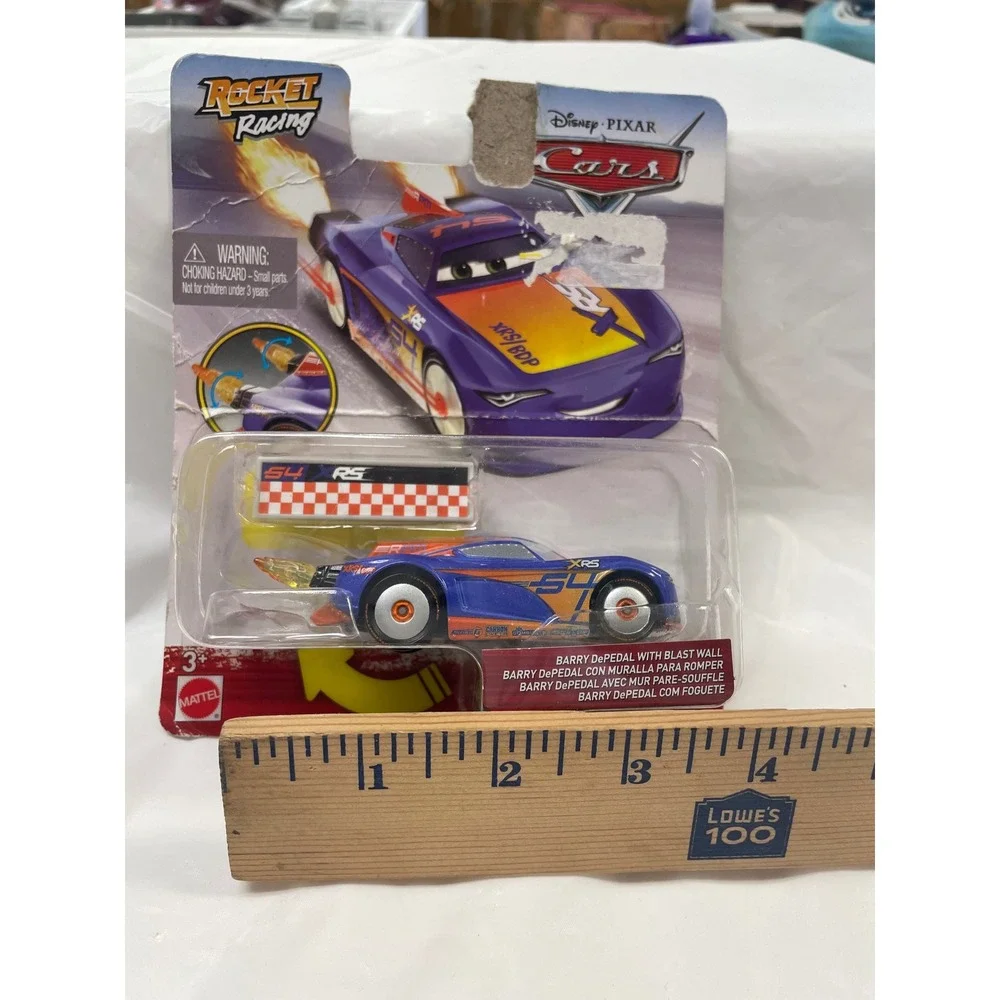 Disney Pixar Cars XRS Rocket Racing Barry DePedal Purple Orange Mattel GKB91